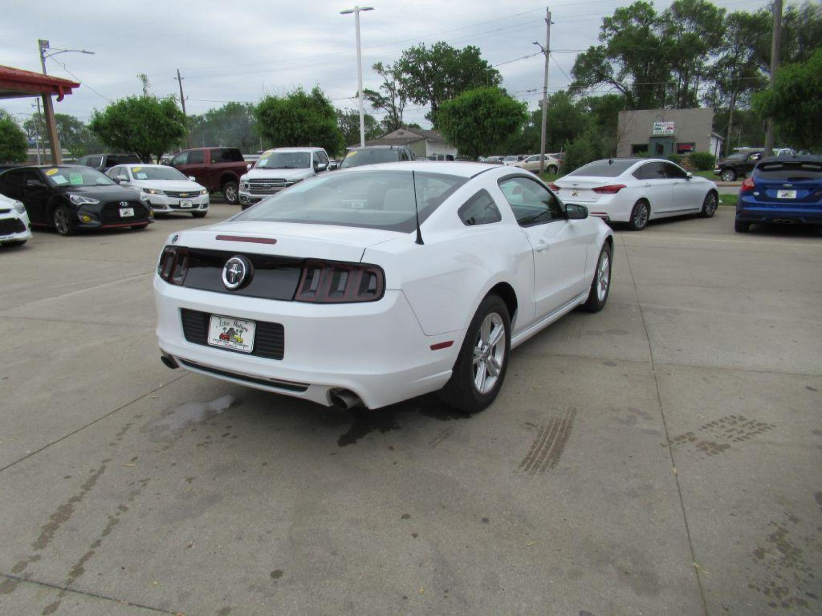 2014 WHITE FORD MUSTANG (1ZVBP8AM1E5) with an 3.7L engine, Automatic transmission, located at 908 SE 14th Street, Des Moines, IA, 50317, (515) 281-0330, 41.580303, -93.597046 - Photo #4