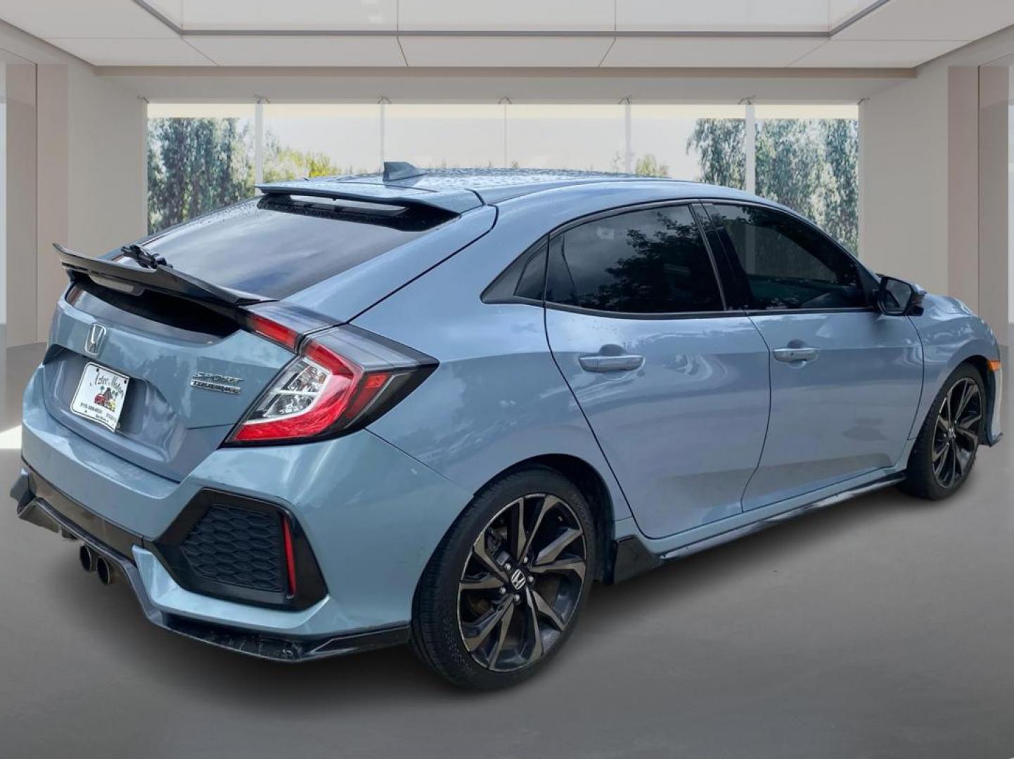 2017 BLUE HONDA CIVIC SPORT TOURING (SHHFK7H94HU) with an 1.5L engine, Continuously Variable transmission, located at 908 SE 14th Street, Des Moines, IA, 50317, (515) 281-0330, 41.580303, -93.597046 - Photo#2