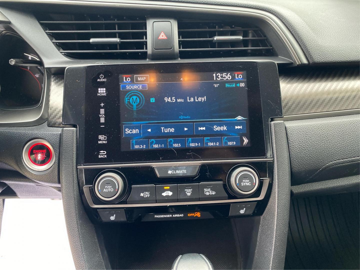 2017 BLUE HONDA CIVIC SPORT TOURING (SHHFK7H94HU) with an 1.5L engine, Continuously Variable transmission, located at 908 SE 14th Street, Des Moines, IA, 50317, (515) 281-0330, 41.580303, -93.597046 - Photo#13