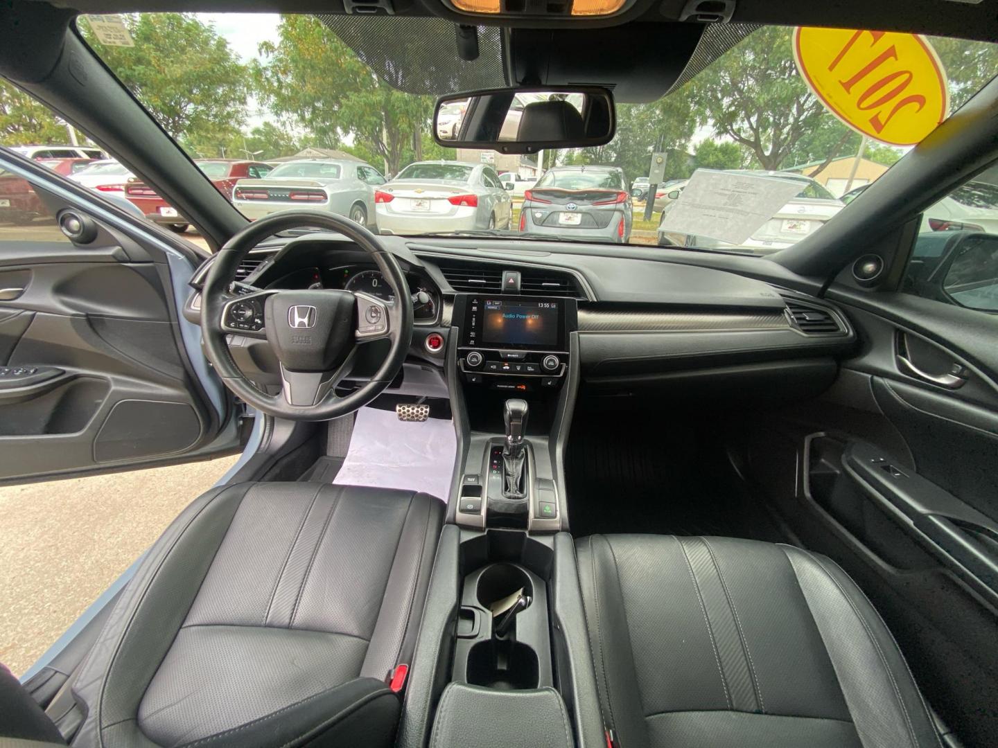 2017 BLUE HONDA CIVIC SPORT TOURING (SHHFK7H94HU) with an 1.5L engine, Continuously Variable transmission, located at 908 SE 14th Street, Des Moines, IA, 50317, (515) 281-0330, 41.580303, -93.597046 - Photo#21