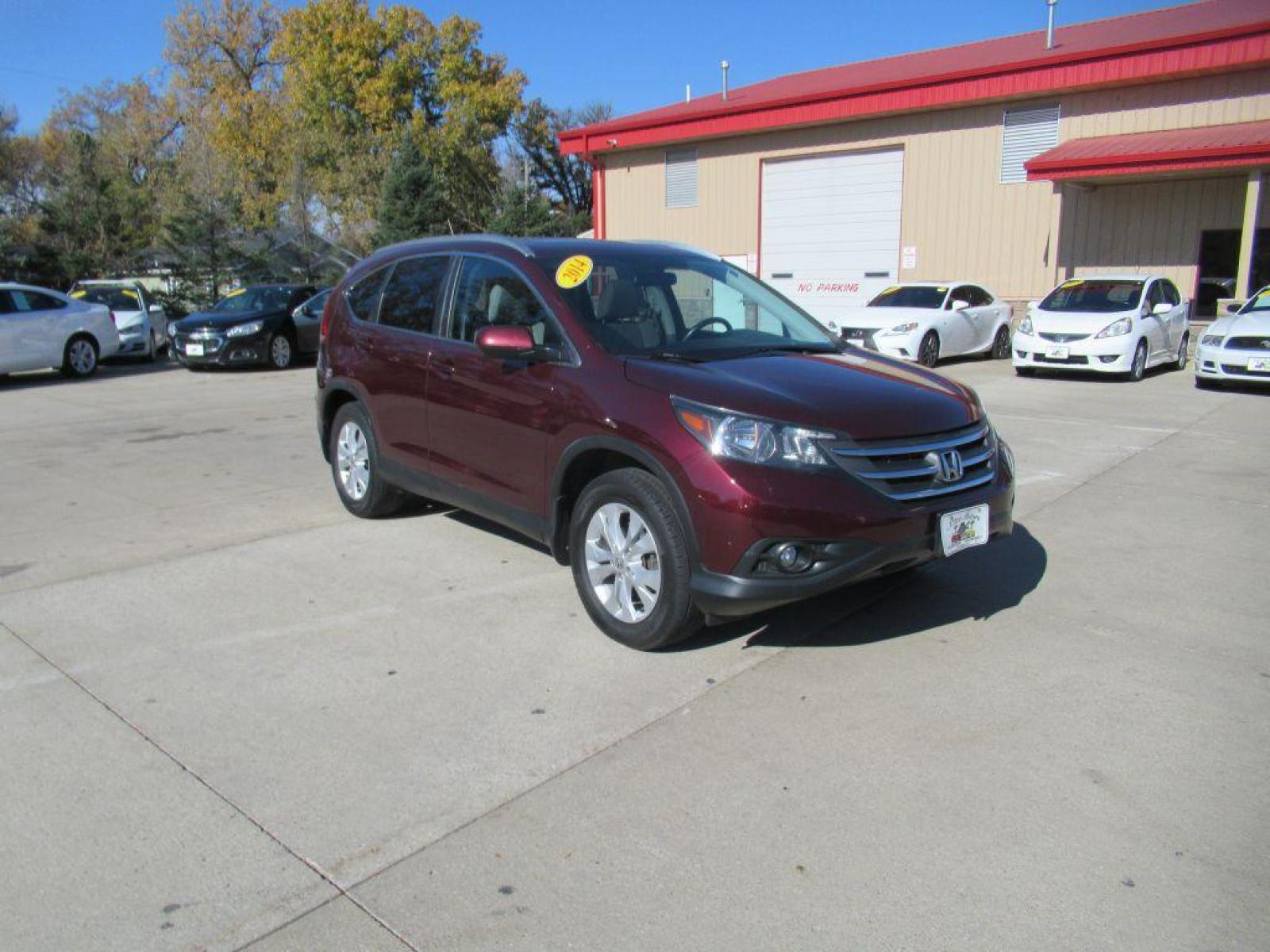 2014 MARRON HONDA CR-V EXL (5J6RM4H74EL) with an 2.4L engine, Automatic transmission, located at 908 SE 14th Street, Des Moines, IA, 50317, (515) 281-0330, 41.580303, -93.597046 - Photo #2