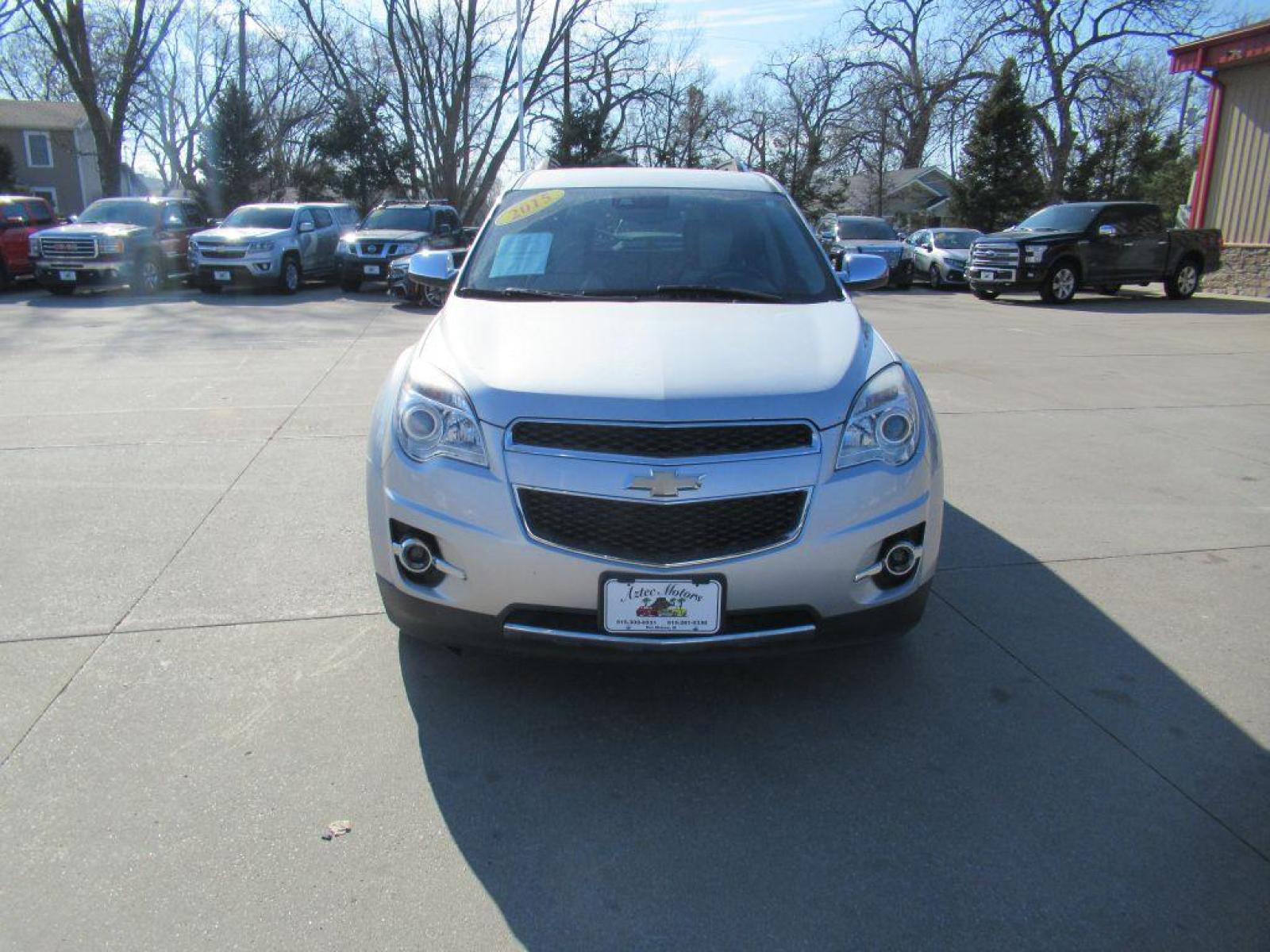 2015 SILVER CHEVROLET EQUINOX LTZ (2GNALDEKXF1) with an 2.4L engine, Automatic transmission, located at 908 SE 14th Street, Des Moines, IA, 50317, (515) 281-0330, 41.580303, -93.597046 - Photo #1