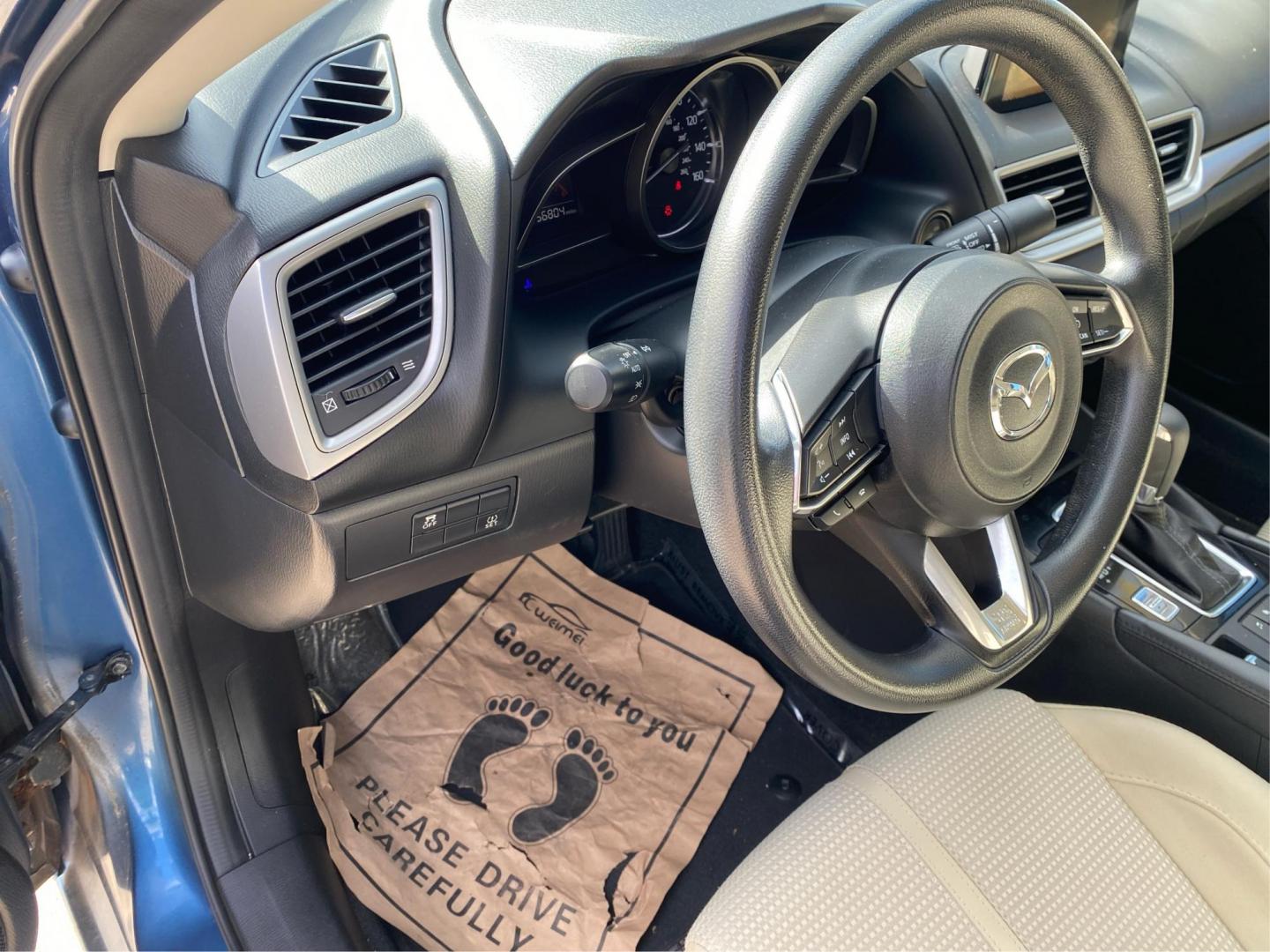 2017 BLUE MAZDA 3 SPORT (JM1BN1U73H1) with an 2.0L engine, Automatic transmission, located at 908 SE 14th Street, Des Moines, IA, 50317, (515) 281-0330, 41.580303, -93.597046 - Photo#16