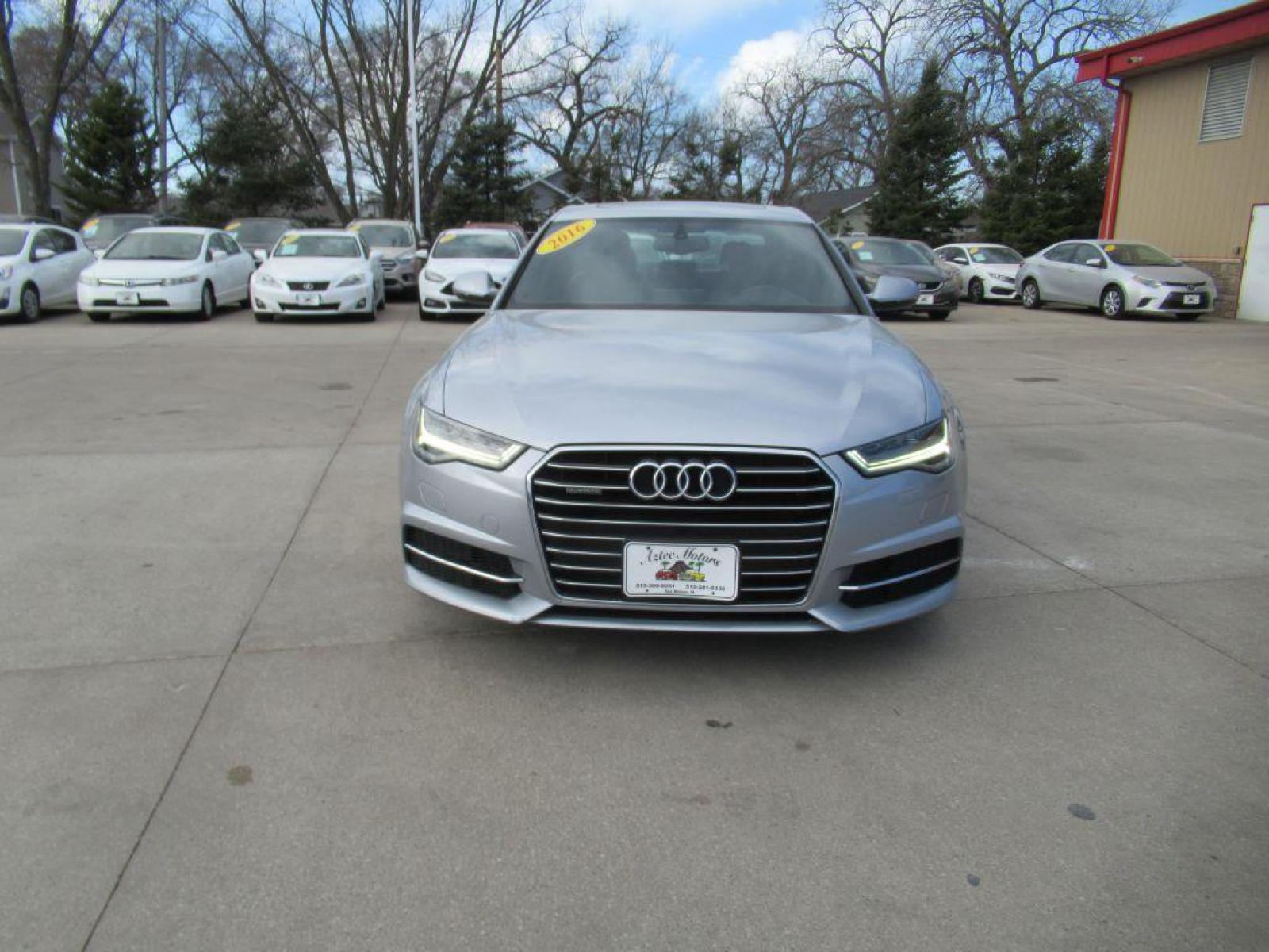 2016 SILVER AUDI A6 PREMIUM PLUS (WAUGFAFC1GN) with an 2.0L engine, Automatic transmission, located at 908 SE 14th Street, Des Moines, IA, 50317, (515) 281-0330, 41.580303, -93.597046 - Photo #1