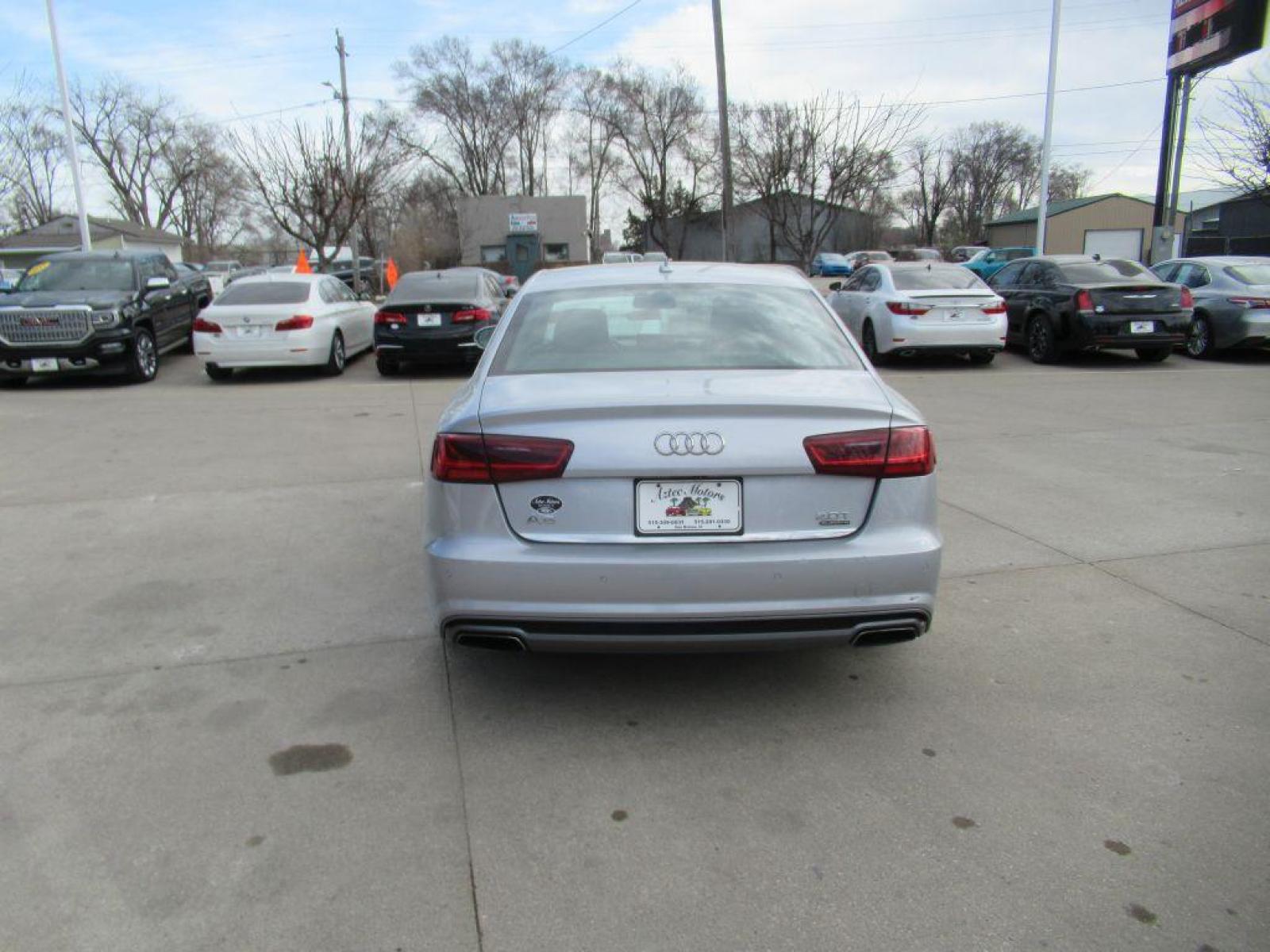 2016 SILVER AUDI A6 PREMIUM PLUS (WAUGFAFC1GN) with an 2.0L engine, Automatic transmission, located at 908 SE 14th Street, Des Moines, IA, 50317, (515) 281-0330, 41.580303, -93.597046 - Photo #5