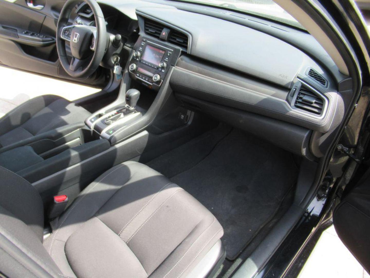 2019 BLACK HONDA CIVIC LX (2HGFC2F68KH) with an 2.0L engine, Continuously Variable transmission, located at 908 SE 14th Street, Des Moines, IA, 50317, (515) 281-0330, 41.580303, -93.597046 - Photo#13