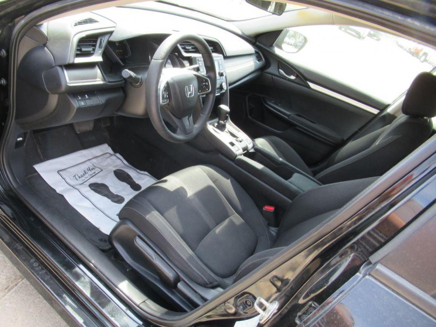 2019 BLACK HONDA CIVIC LX (2HGFC2F68KH) with an 2.0L engine, Continuously Variable transmission, located at 908 SE 14th Street, Des Moines, IA, 50317, (515) 281-0330, 41.580303, -93.597046 - Photo#24