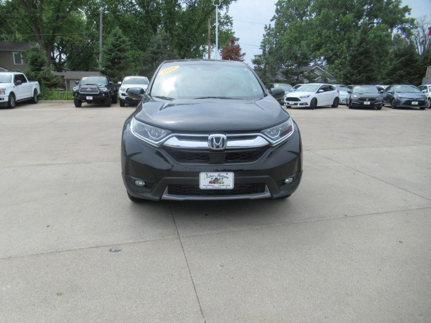 2018 BLACK HONDA CR-V EXL (2HKRW2H85JH) with an 1.5L engine, Continuously Variable transmission, located at 908 SE 14th Street, Des Moines, IA, 50317, (515) 281-0330, 41.580303, -93.597046 - Photo#1