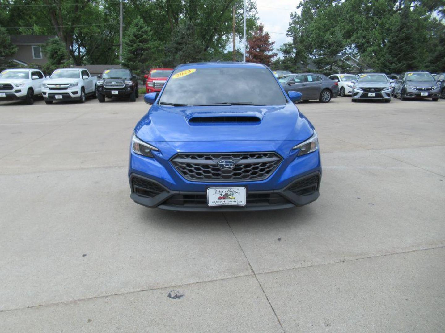 2023 BLUE SUBARU WRX (JF1VBAA60P9) with an 2.5L engine, Automatic transmission, located at 908 SE 14th Street, Des Moines, IA, 50317, (515) 281-0330, 41.580303, -93.597046 - Photo#1