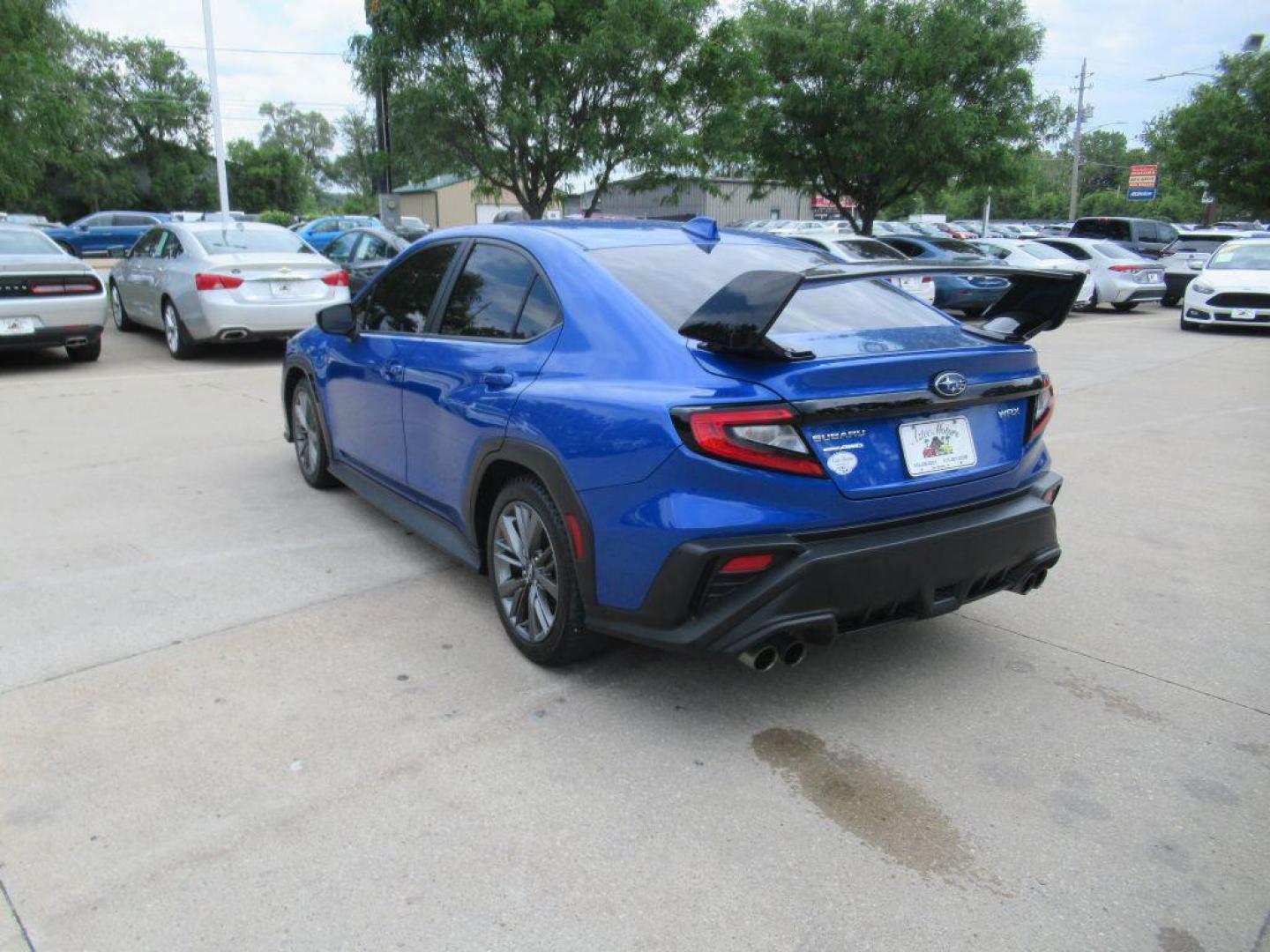 2023 BLUE SUBARU WRX (JF1VBAA60P9) with an 2.5L engine, Automatic transmission, located at 908 SE 14th Street, Des Moines, IA, 50317, (515) 281-0330, 41.580303, -93.597046 - Photo#6