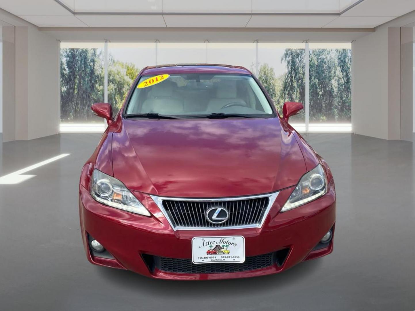 2012 RED LEXUS IS 250 (JTHCF5C22C2) with an 2.5L engine, Automatic transmission, located at 908 SE 14th Street, Des Moines, IA, 50317, (515) 281-0330, 41.580303, -93.597046 - Photo#6