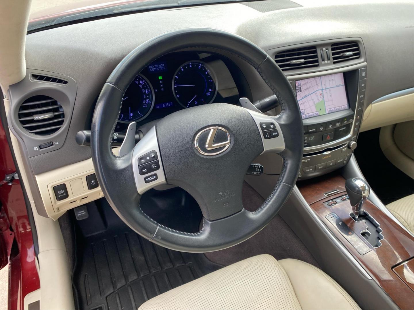 2012 RED LEXUS IS 250 (JTHCF5C22C2) with an 2.5L engine, Automatic transmission, located at 908 SE 14th Street, Des Moines, IA, 50317, (515) 281-0330, 41.580303, -93.597046 - Photo#15