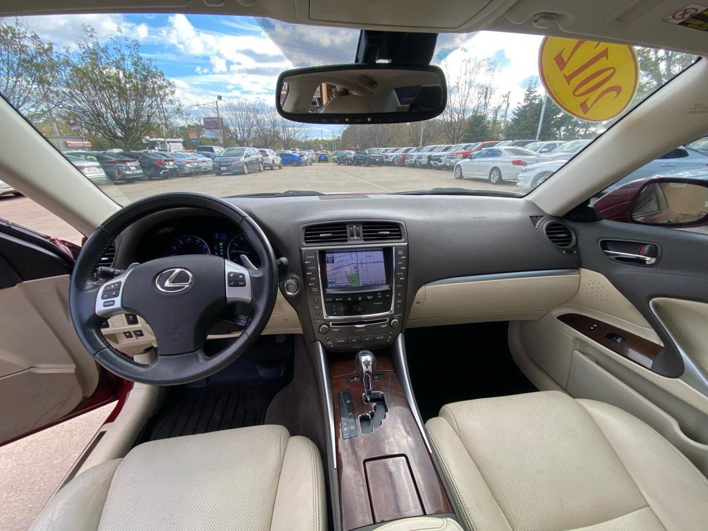 2012 RED LEXUS IS 250 (JTHCF5C22C2) with an 2.5L engine, Automatic transmission, located at 908 SE 14th Street, Des Moines, IA, 50317, (515) 281-0330, 41.580303, -93.597046 - Photo#20