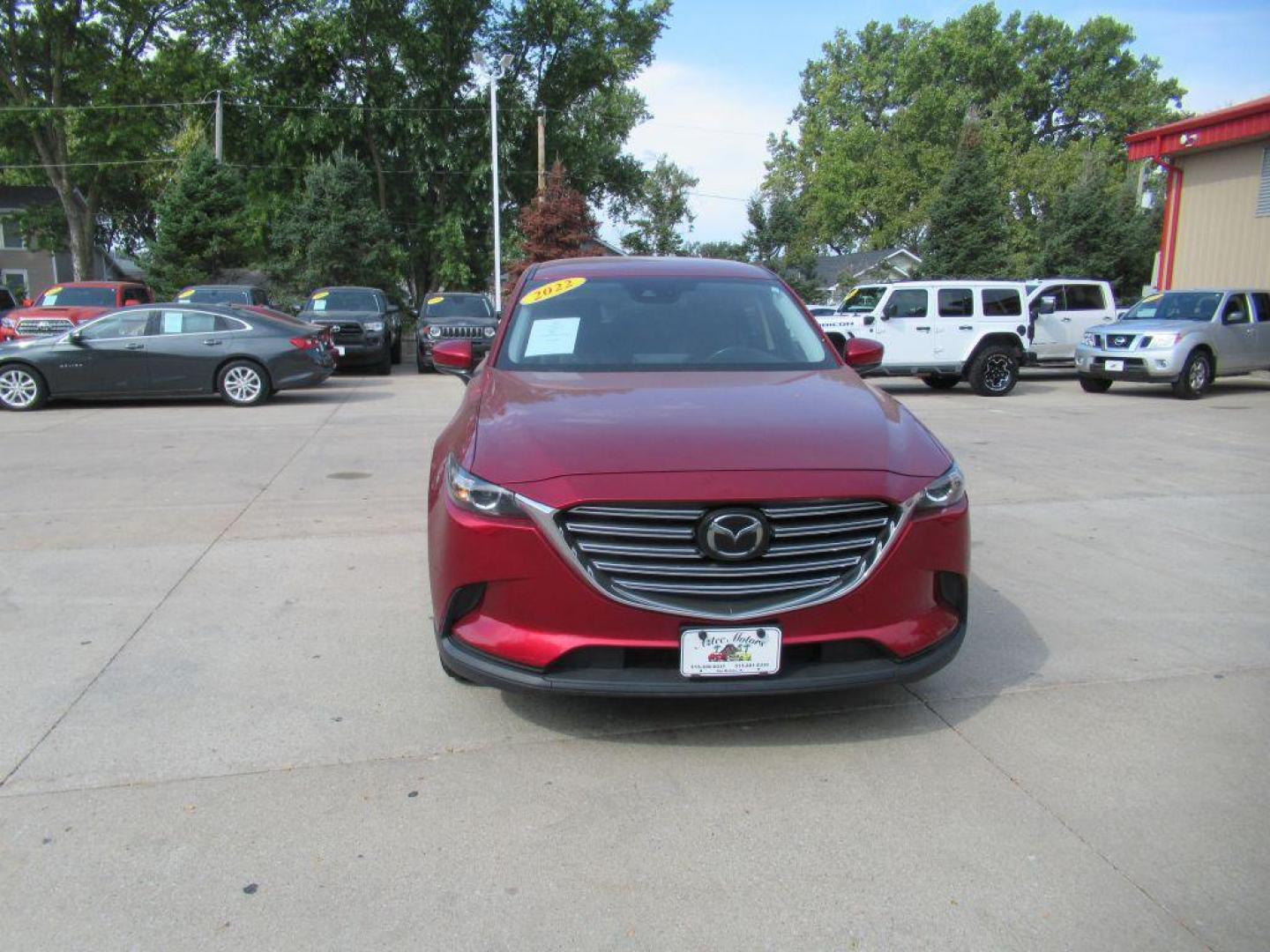 2022 RED MAZDA CX-9 TOURING (JM3TCBCY9N0) with an 2.5L engine, Automatic transmission, located at 908 SE 14th Street, Des Moines, IA, 50317, (515) 281-0330, 41.580303, -93.597046 - Photo#1