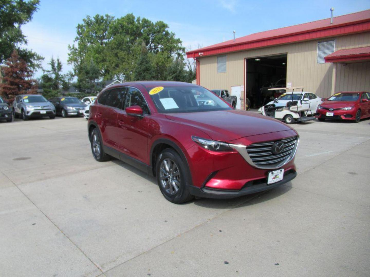 2022 RED MAZDA CX-9 TOURING (JM3TCBCY9N0) with an 2.5L engine, Automatic transmission, located at 908 SE 14th Street, Des Moines, IA, 50317, (515) 281-0330, 41.580303, -93.597046 - Photo#2