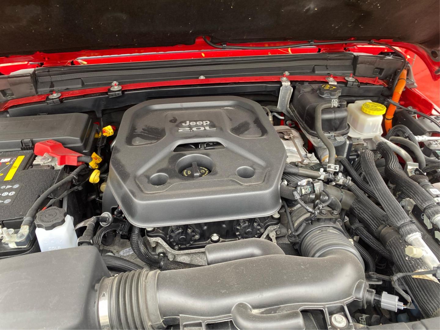 2022 RED JEEP WRANGLER UNLIMI RUBICON 4XE (1C4JJXR63NW) with an 2.0L engine, Automatic transmission, located at 908 SE 14th Street, Des Moines, IA, 50317, (515) 281-0330, 41.580303, -93.597046 - Photo#10