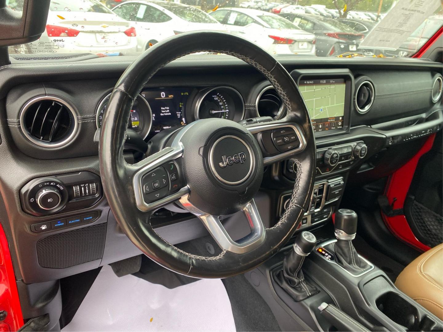 2022 RED JEEP WRANGLER UNLIMI RUBICON 4XE (1C4JJXR63NW) with an 2.0L engine, Automatic transmission, located at 908 SE 14th Street, Des Moines, IA, 50317, (515) 281-0330, 41.580303, -93.597046 - Photo#16