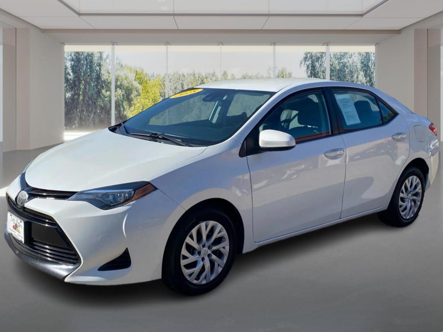 2018 WHITE TOYOTA COROLLA L (5YFBURHE5JP) with an 1.8L engine, Continuously Variable transmission, located at 908 SE 14th Street, Des Moines, IA, 50317, (515) 281-0330, 41.580303, -93.597046 - Photo#7