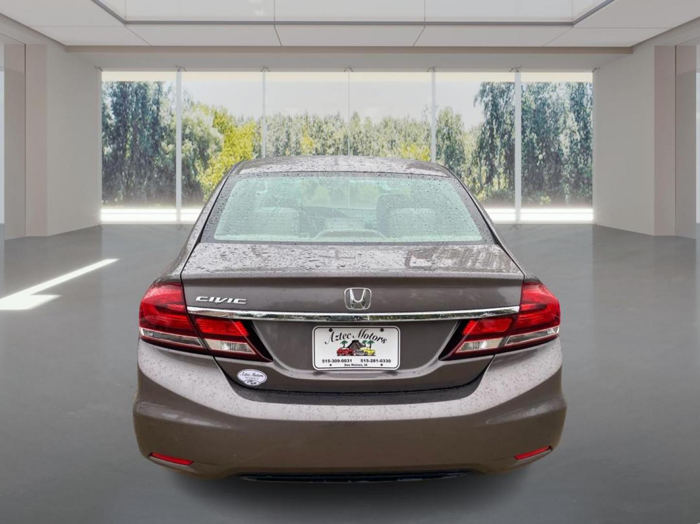 2015 GRAY HONDA CIVIC LX (19XFB2F53FE) with an 1.8L engine, Continuously Variable transmission, located at 908 SE 14th Street, Des Moines, IA, 50317, (515) 281-0330, 41.580303, -93.597046 - Photo#3