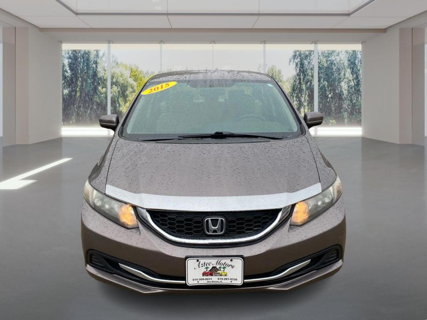 2015 GRAY HONDA CIVIC LX (19XFB2F53FE) with an 1.8L engine, Continuously Variable transmission, located at 908 SE 14th Street, Des Moines, IA, 50317, (515) 281-0330, 41.580303, -93.597046 - Photo#6