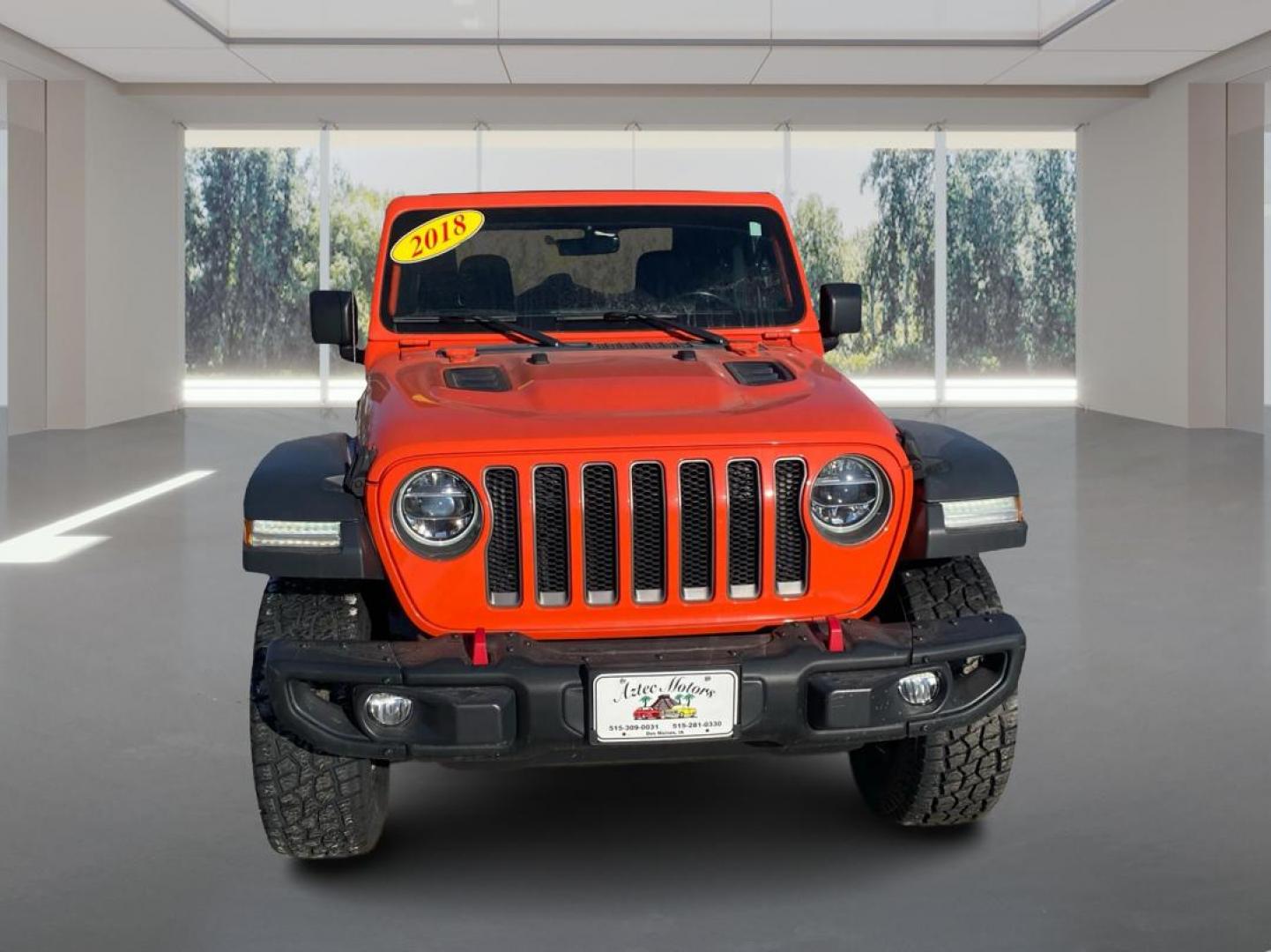 2018 ORANGE JEEP WRANGLER RUBICON (1C4HJXCG6JW) with an 3.6L engine, Automatic transmission, located at 908 SE 14th Street, Des Moines, IA, 50317, (515) 281-0330, 41.580303, -93.597046 - Photo#6