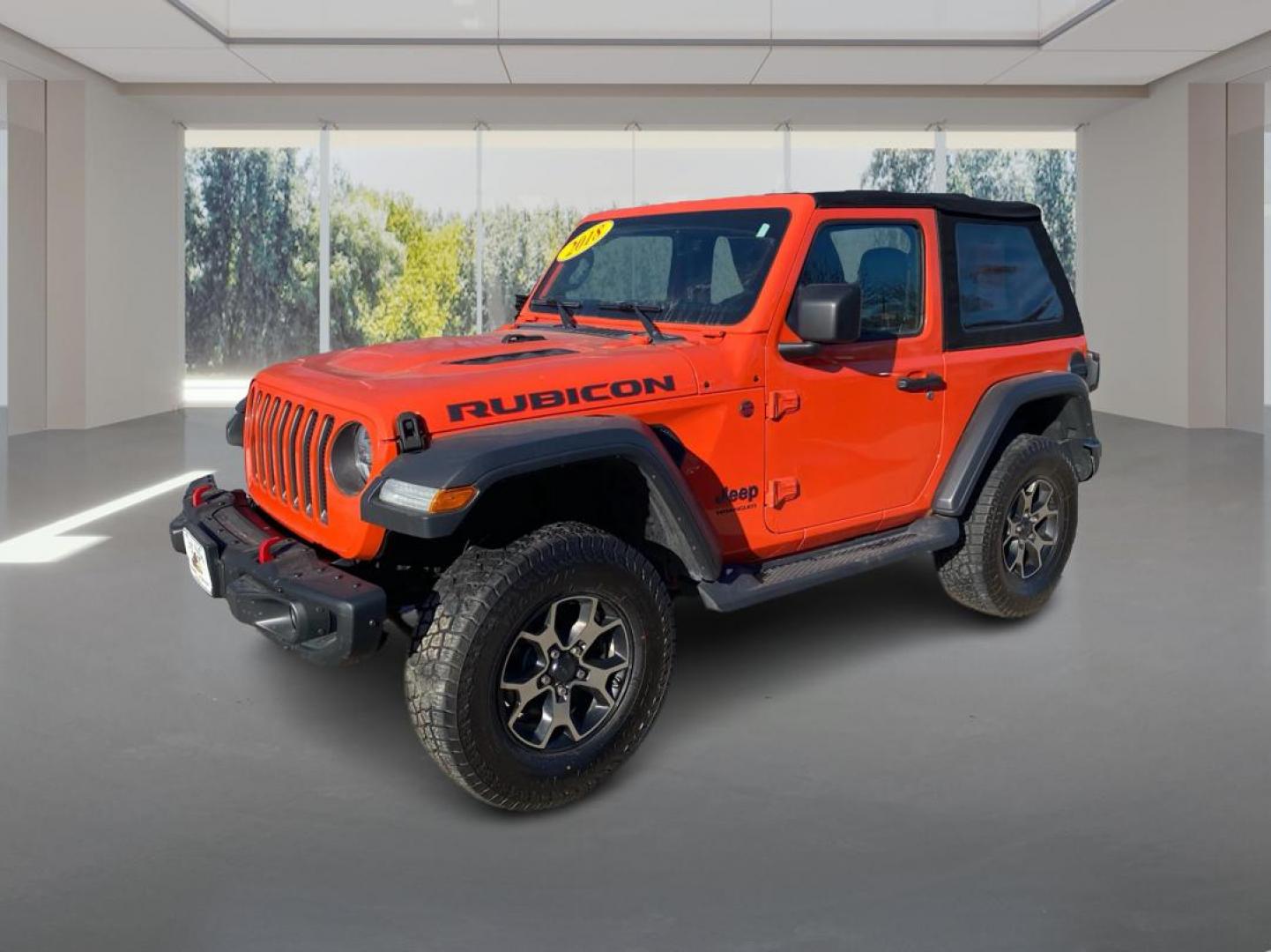 2018 ORANGE JEEP WRANGLER RUBICON (1C4HJXCG6JW) with an 3.6L engine, Automatic transmission, located at 908 SE 14th Street, Des Moines, IA, 50317, (515) 281-0330, 41.580303, -93.597046 - Photo#7