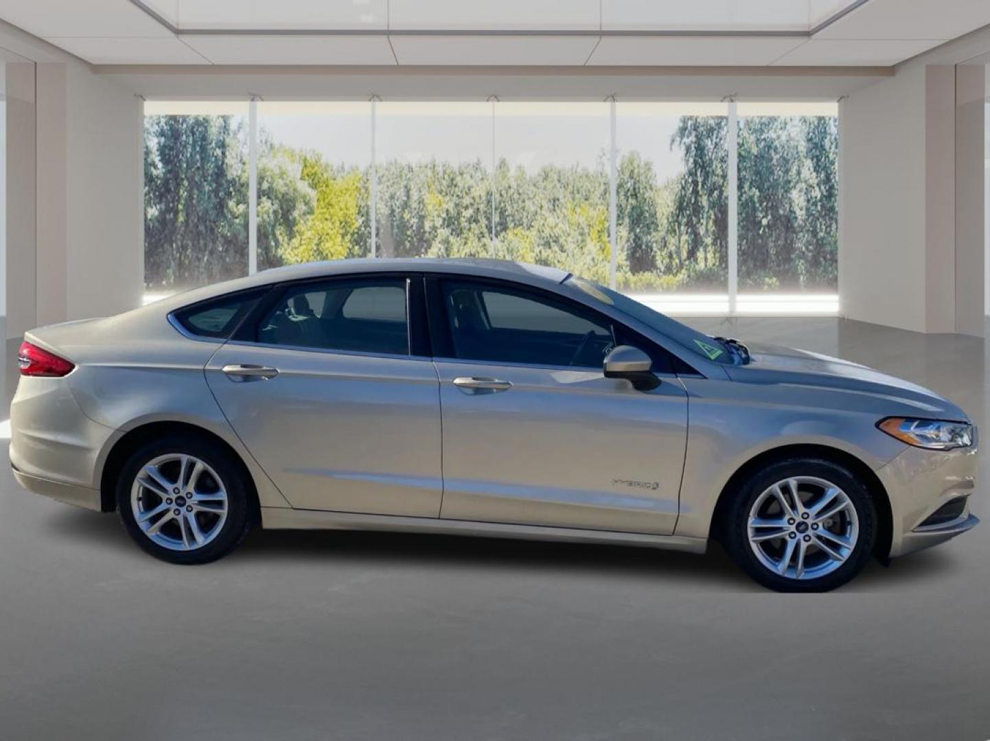 2018 GOLD FORD FUSION S HYBRID (3FA6P0UU5JR) with an 2.0L engine, Continuously Variable transmission, located at 908 SE 14th Street, Des Moines, IA, 50317, (515) 281-0330, 41.580303, -93.597046 - Photo#1