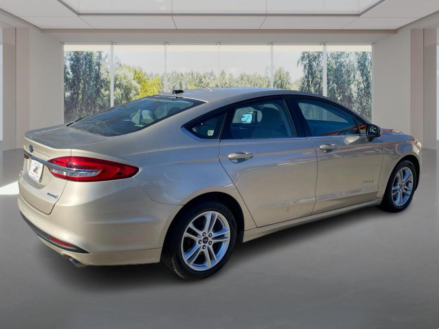 2018 GOLD FORD FUSION S HYBRID (3FA6P0UU5JR) with an 2.0L engine, Continuously Variable transmission, located at 908 SE 14th Street, Des Moines, IA, 50317, (515) 281-0330, 41.580303, -93.597046 - Photo#2