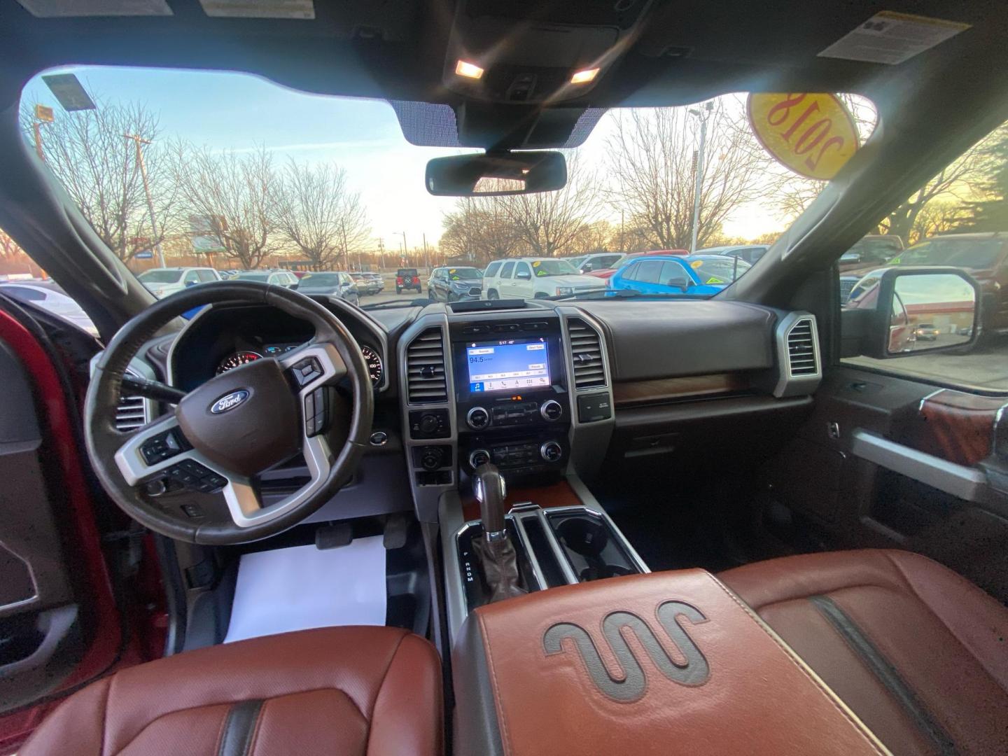 2018 RED FORD F150 SUPERCREW KING RANCH (1FTEW1EG8JF) with an 3.5L engine, Automatic transmission, located at 908 SE 14th Street, Des Moines, IA, 50317, (515) 281-0330, 41.580303, -93.597046 - Photo#20