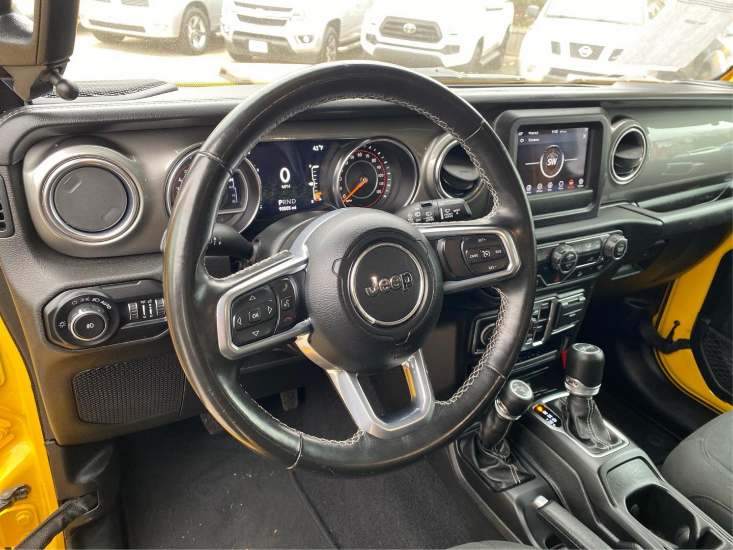2019 YELLOW JEEP WRANGLER UNLIMI SAHARA (1C4HJXEG3KW) with an 3.6L engine, Automatic transmission, located at 908 SE 14th Street, Des Moines, IA, 50317, (515) 281-0330, 41.580303, -93.597046 - Photo#16