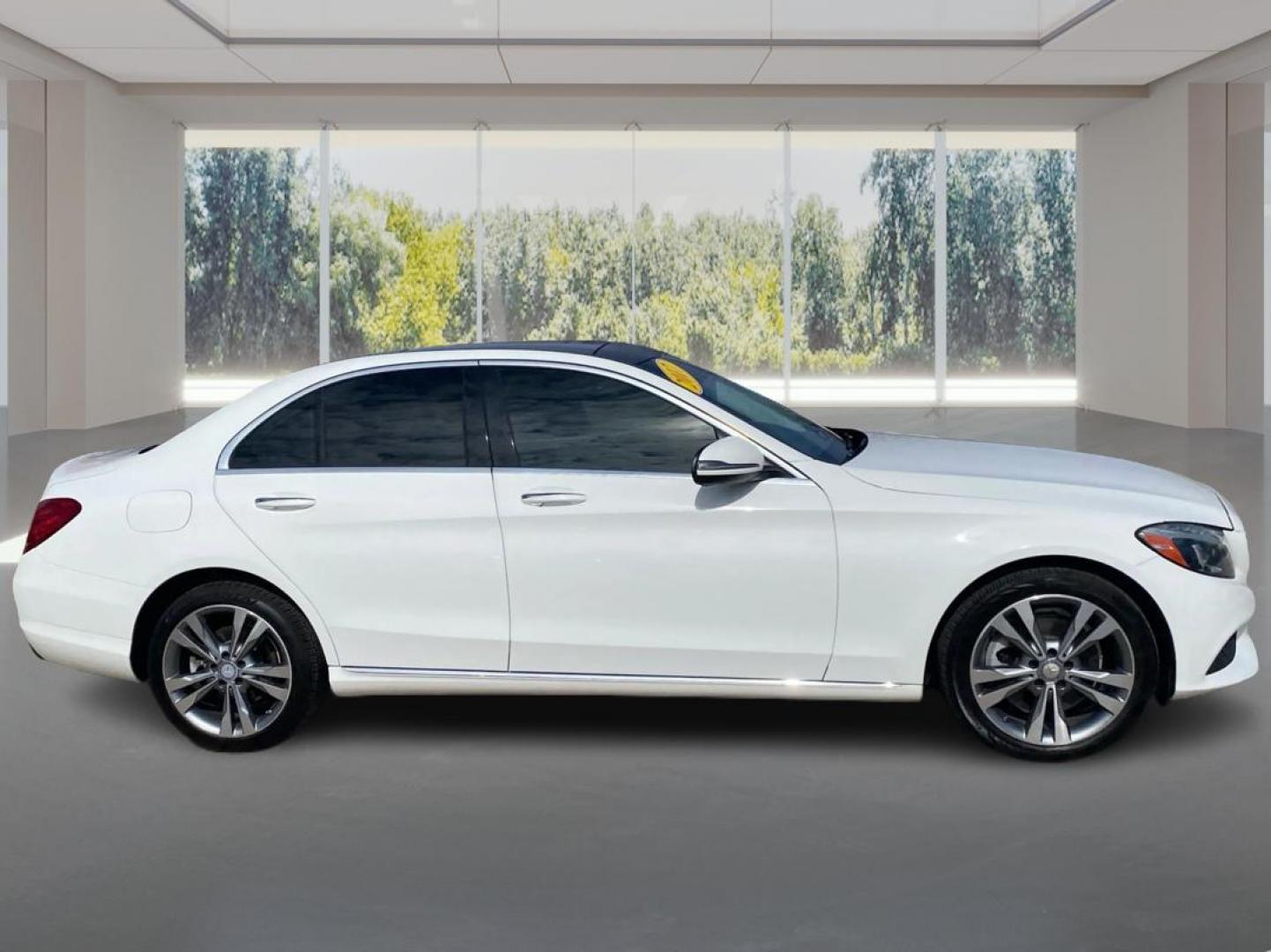 2017 WHITE MERCEDES-BENZ C-CLASS C300 4MATIC (55SWF4KB4HU) with an 2.0L engine, Automatic transmission, located at 908 SE 14th Street, Des Moines, IA, 50317, (515) 281-0330, 41.580303, -93.597046 - Photo#1