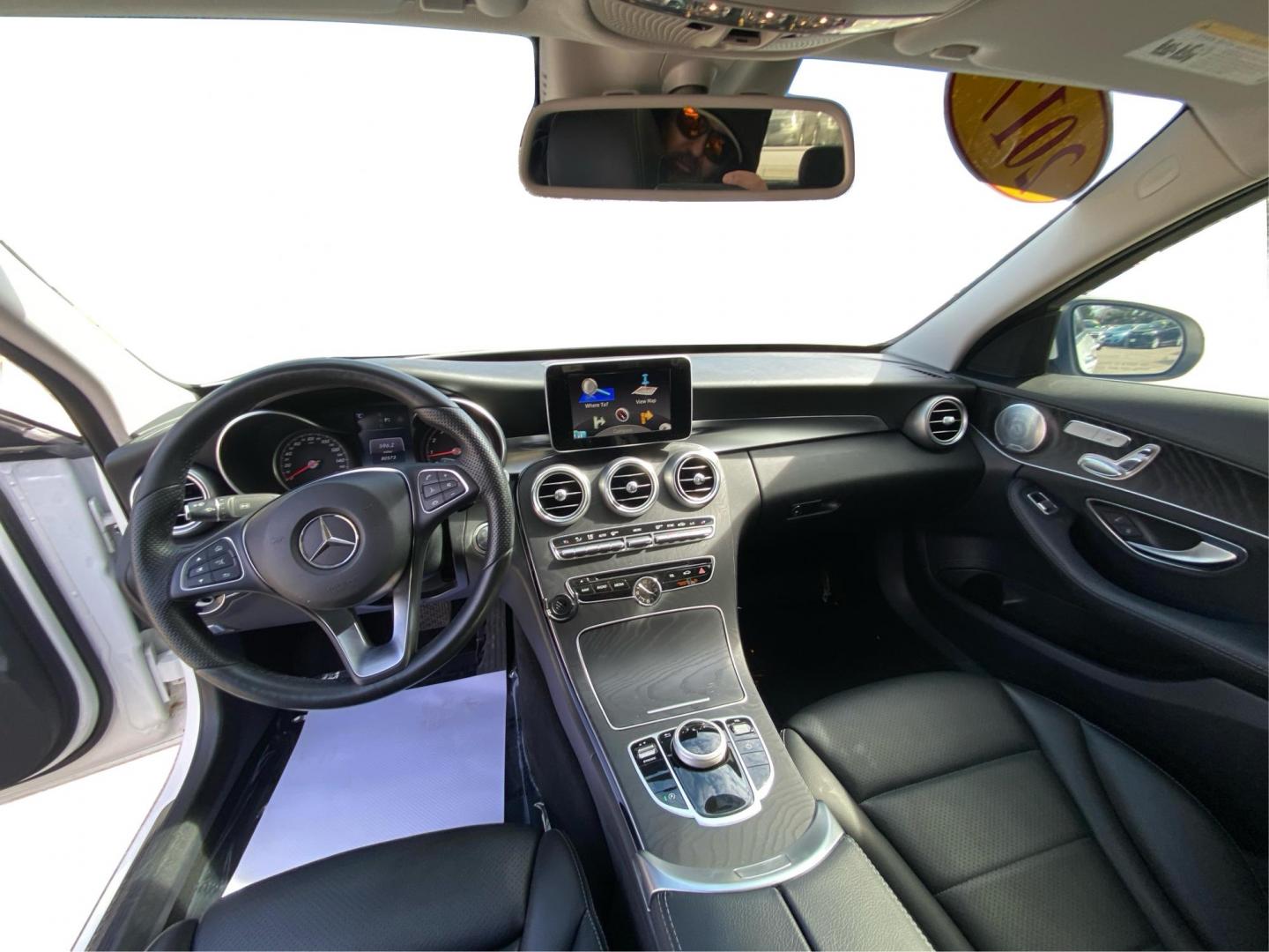 2017 WHITE MERCEDES-BENZ C-CLASS C300 4MATIC (55SWF4KB4HU) with an 2.0L engine, Automatic transmission, located at 908 SE 14th Street, Des Moines, IA, 50317, (515) 281-0330, 41.580303, -93.597046 - Photo#22