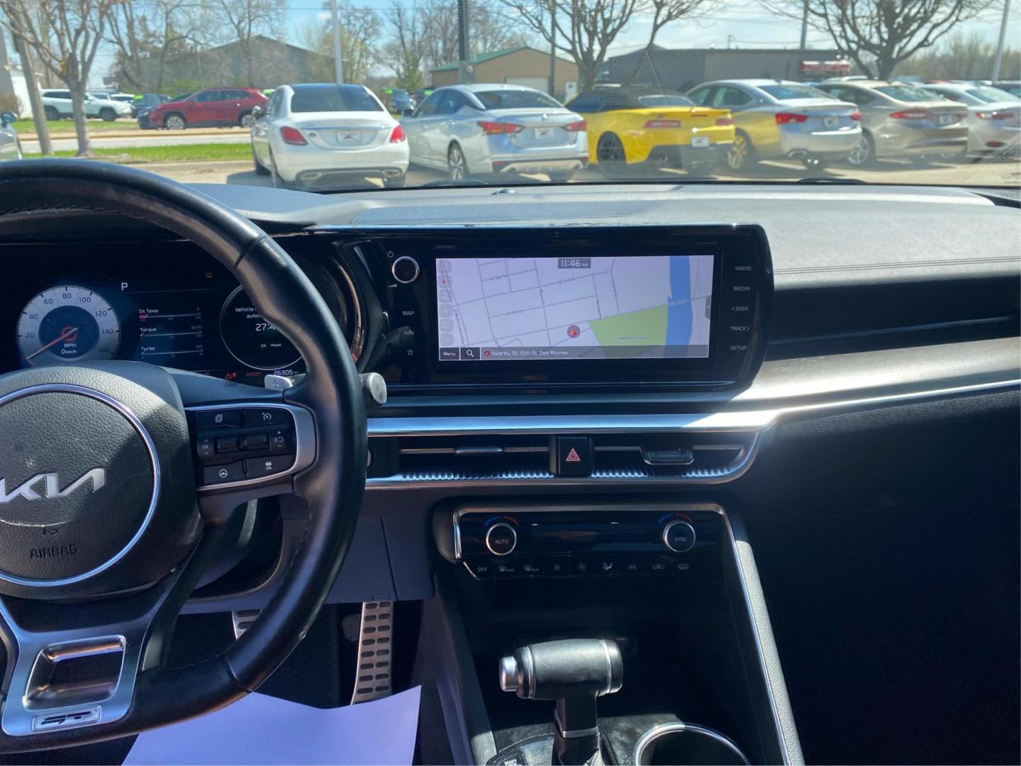 2023 WHITE KIA K5 GT (5XXG44J89PG) with an 2.5L engine, Automatic transmission, located at 908 SE 14th Street, Des Moines, IA, 50317, (515) 281-0330, 41.580303, -93.597046 - Photo#13