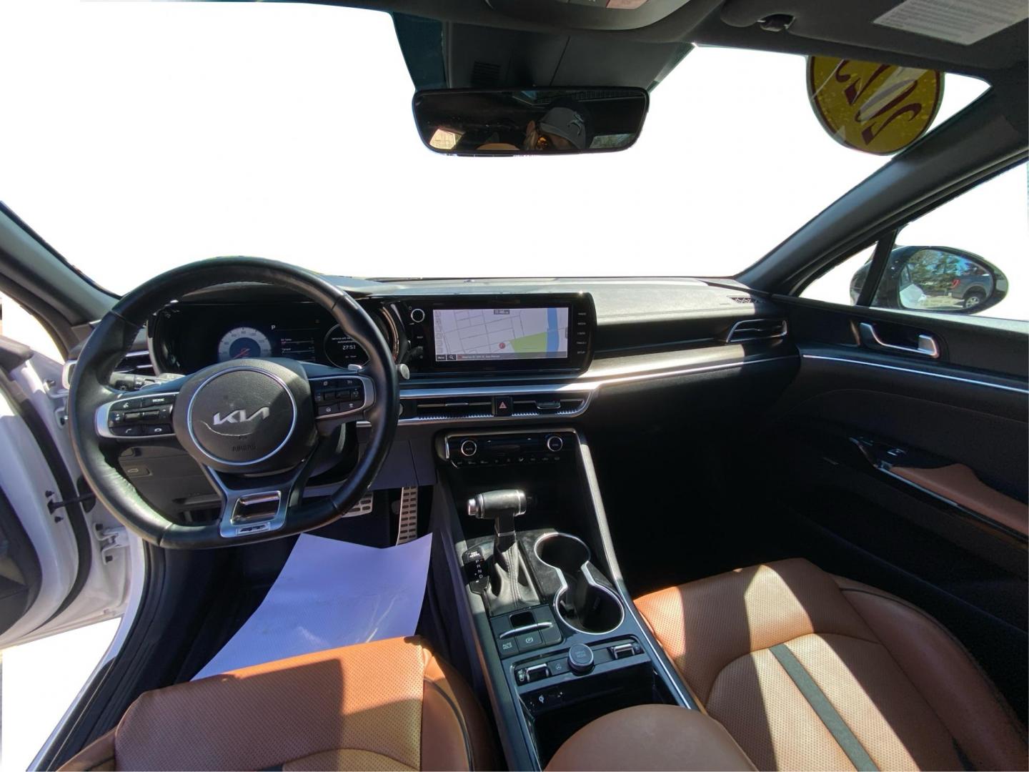 2023 WHITE KIA K5 GT (5XXG44J89PG) with an 2.5L engine, Automatic transmission, located at 908 SE 14th Street, Des Moines, IA, 50317, (515) 281-0330, 41.580303, -93.597046 - Photo#22