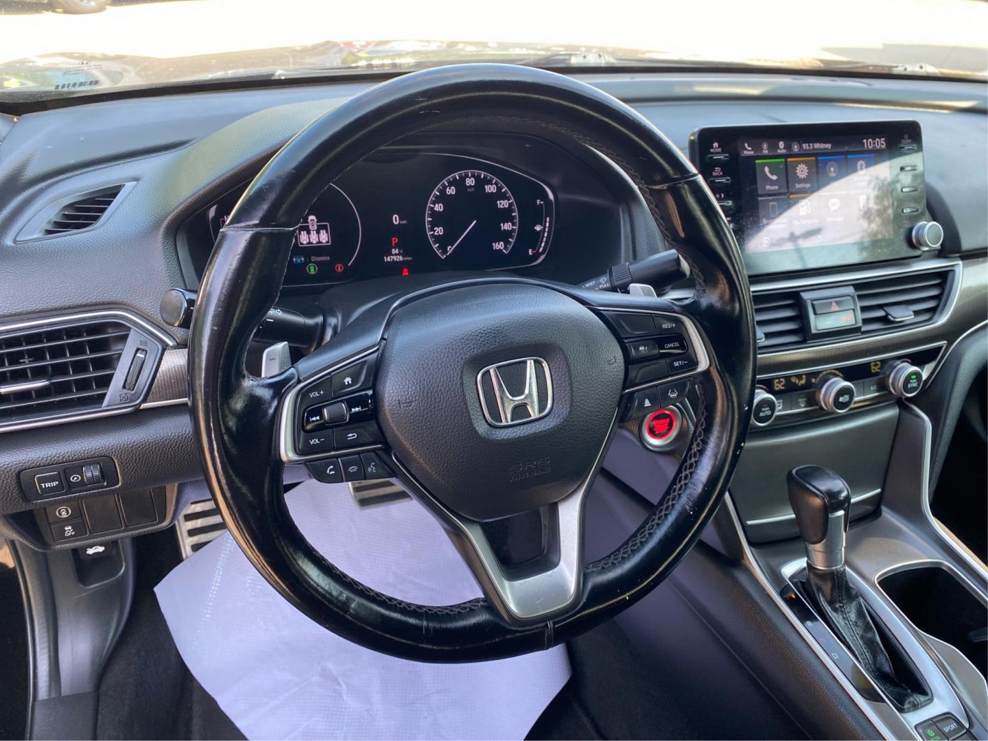 2022 BLACK HONDA ACCORD SPORT (1HGCV1F31NA) with an 1.5L engine, Automatic transmission, located at 908 SE 14th Street, Des Moines, IA, 50317, (515) 281-0330, 41.580303, -93.597046- Photo#16