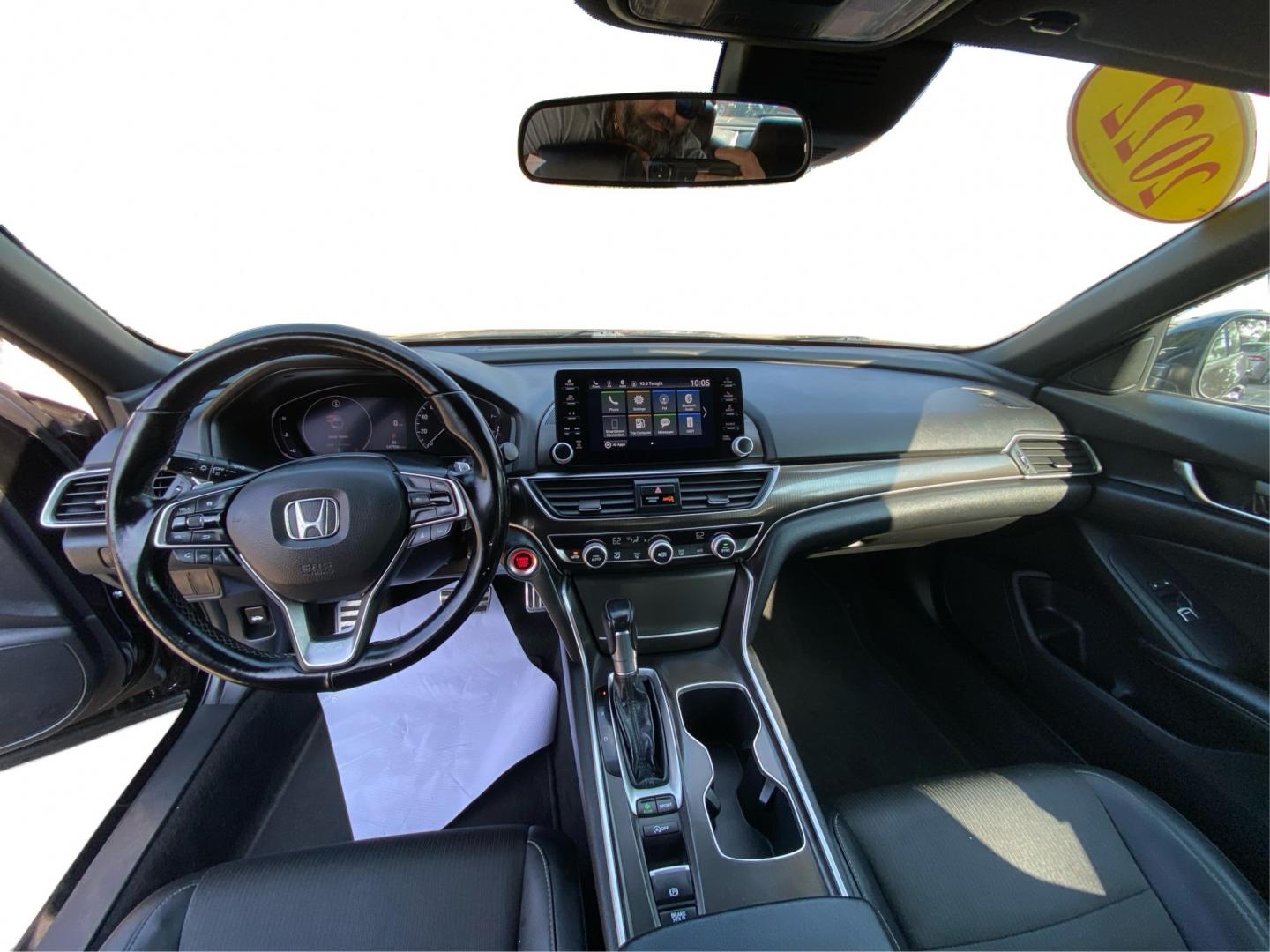 2022 BLACK HONDA ACCORD SPORT (1HGCV1F31NA) with an 1.5L engine, Automatic transmission, located at 908 SE 14th Street, Des Moines, IA, 50317, (515) 281-0330, 41.580303, -93.597046- Photo#22