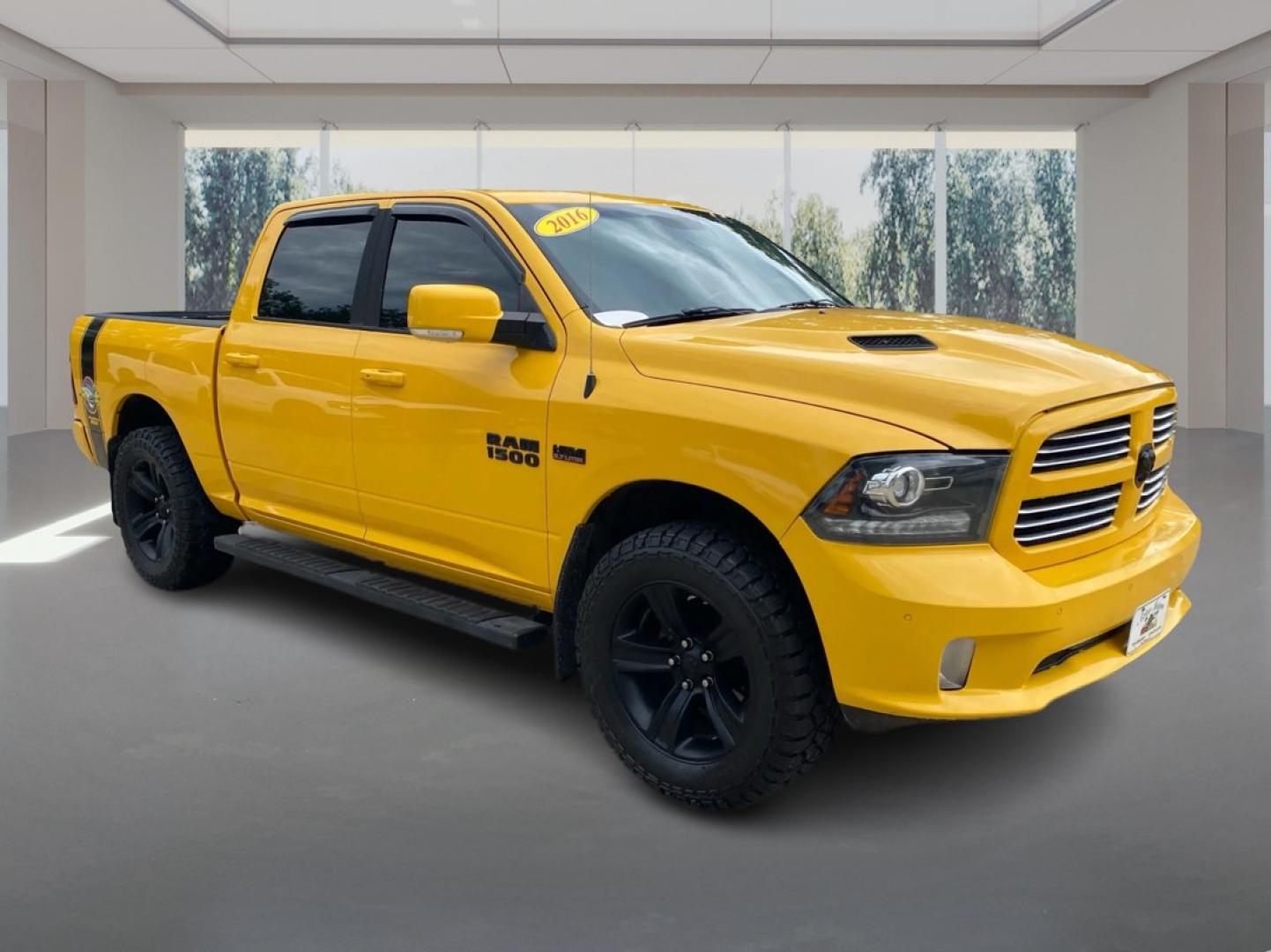 2016 YELLOW RAM 1500 SPORT (1C6RR7MT7GS) with an 5.7L engine, Automatic transmission, located at 908 SE 14th Street, Des Moines, IA, 50317, (515) 281-0330, 41.580303, -93.597046- Photo#0