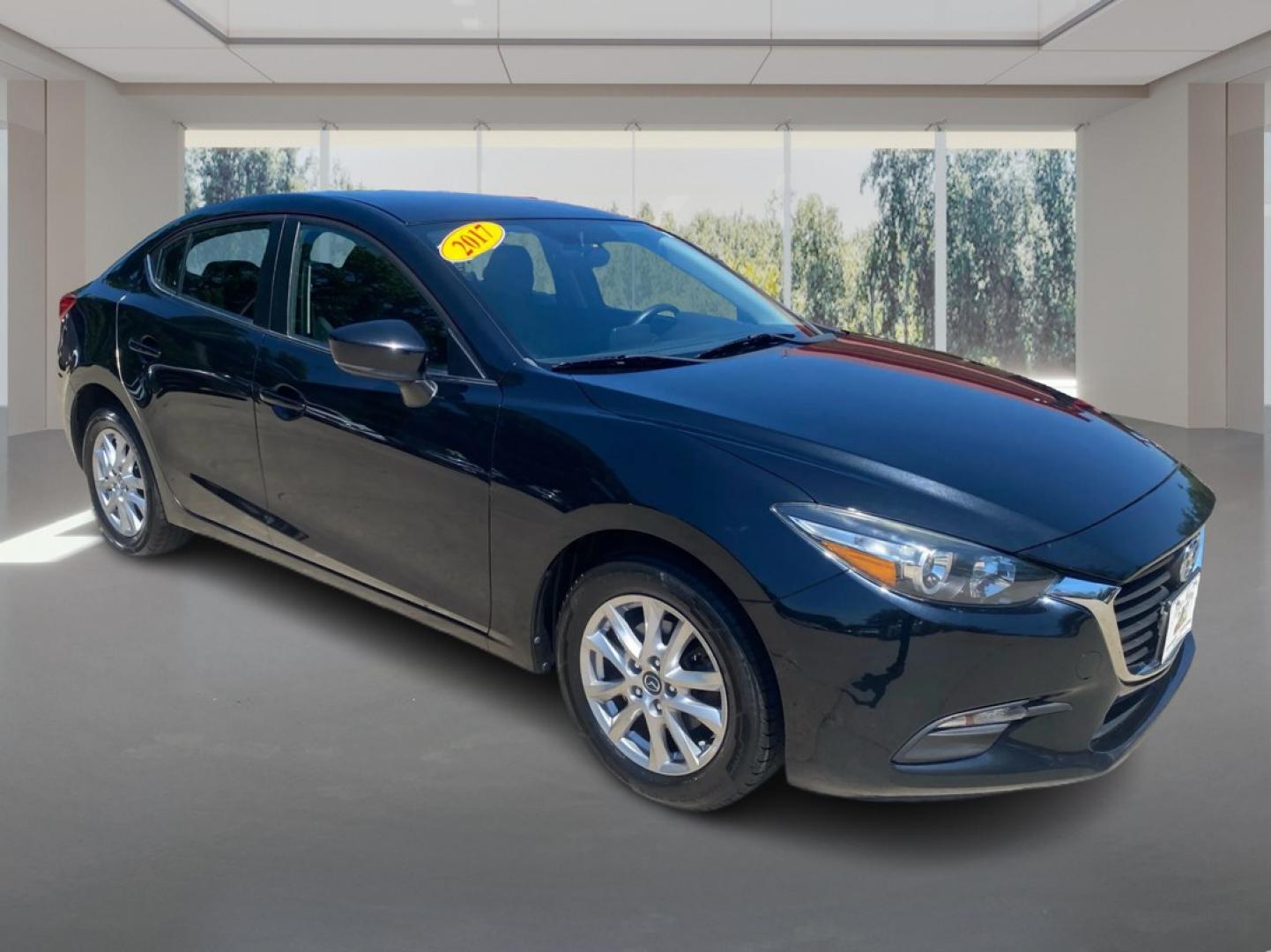 2017 BLACK MAZDA 3 SPORT (3MZBN1U71HM) with an 2.0L engine, Automatic transmission, located at 908 SE 14th Street, Des Moines, IA, 50317, (515) 281-0330, 41.580303, -93.597046- Photo#0