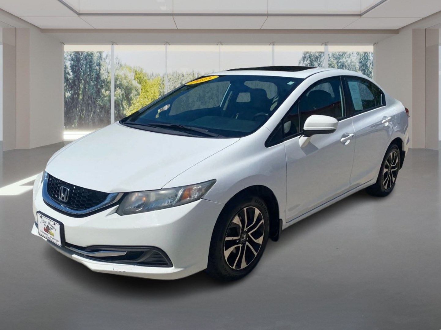 2015 WHITE HONDA CIVIC EX (19XFB2F88FE) with an 1.8L engine, Continuously Variable transmission, located at 908 SE 14th Street, Des Moines, IA, 50317, (515) 281-0330, 41.580303, -93.597046- Photo#7