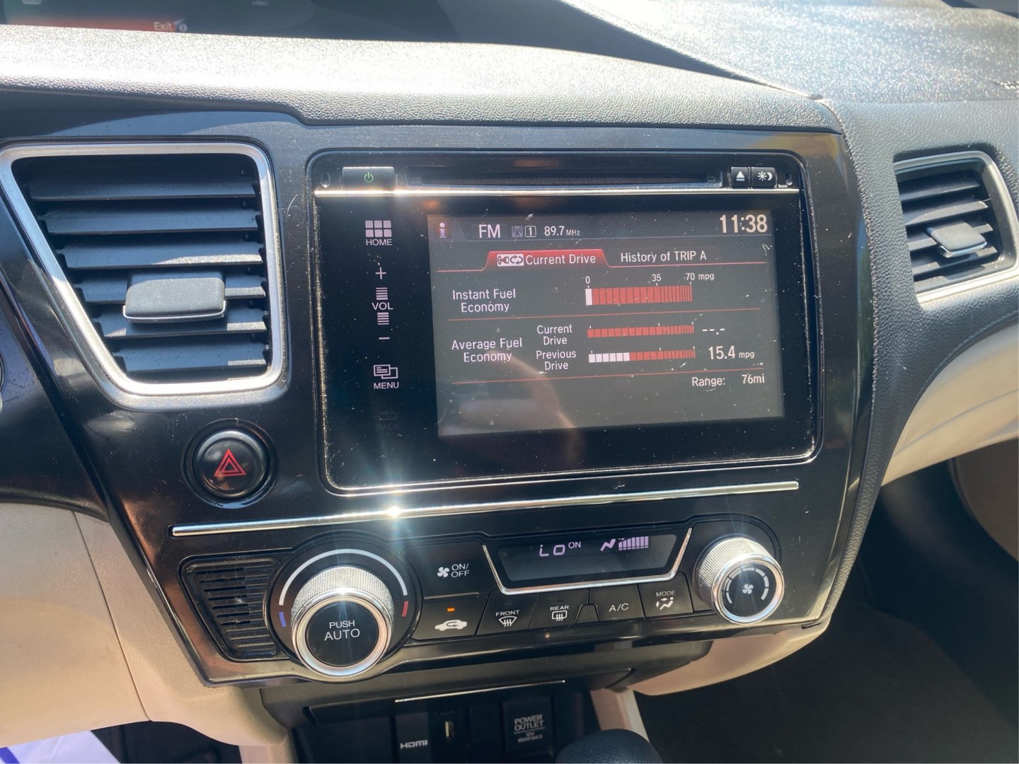 2015 WHITE HONDA CIVIC EX (19XFB2F88FE) with an 1.8L engine, Continuously Variable transmission, located at 908 SE 14th Street, Des Moines, IA, 50317, (515) 281-0330, 41.580303, -93.597046- Photo#13