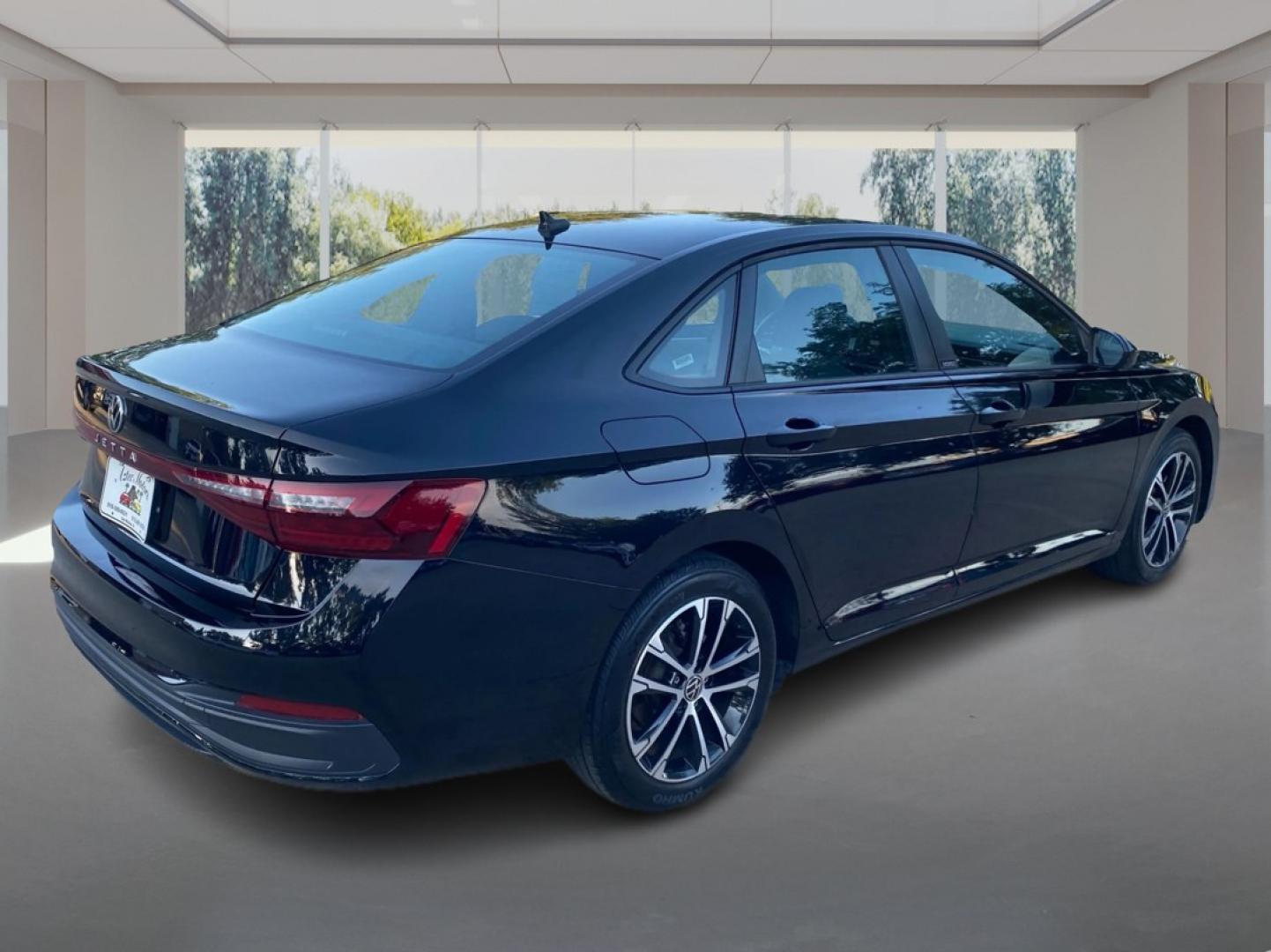 2025 BLACK VOLKSWAGEN JETTA SPORT (3VWBX7BU0SM) with an 1.5L engine, Automatic transmission, located at 908 SE 14th Street, Des Moines, IA, 50317, (515) 281-0330, 41.580303, -93.597046- Photo#2