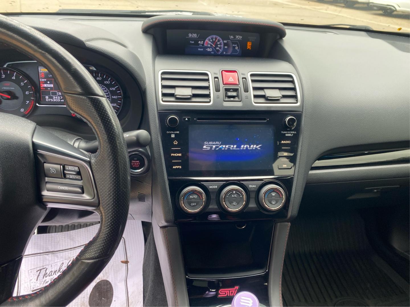 2019 SILVER SUBARU WRX STI (JF1VA2S68K9) with an 2.5L engine, 6-Speed Manual transmission, located at 908 SE 14th Street, Des Moines, IA, 50317, (515) 281-0330, 41.580303, -93.597046- Photo#13