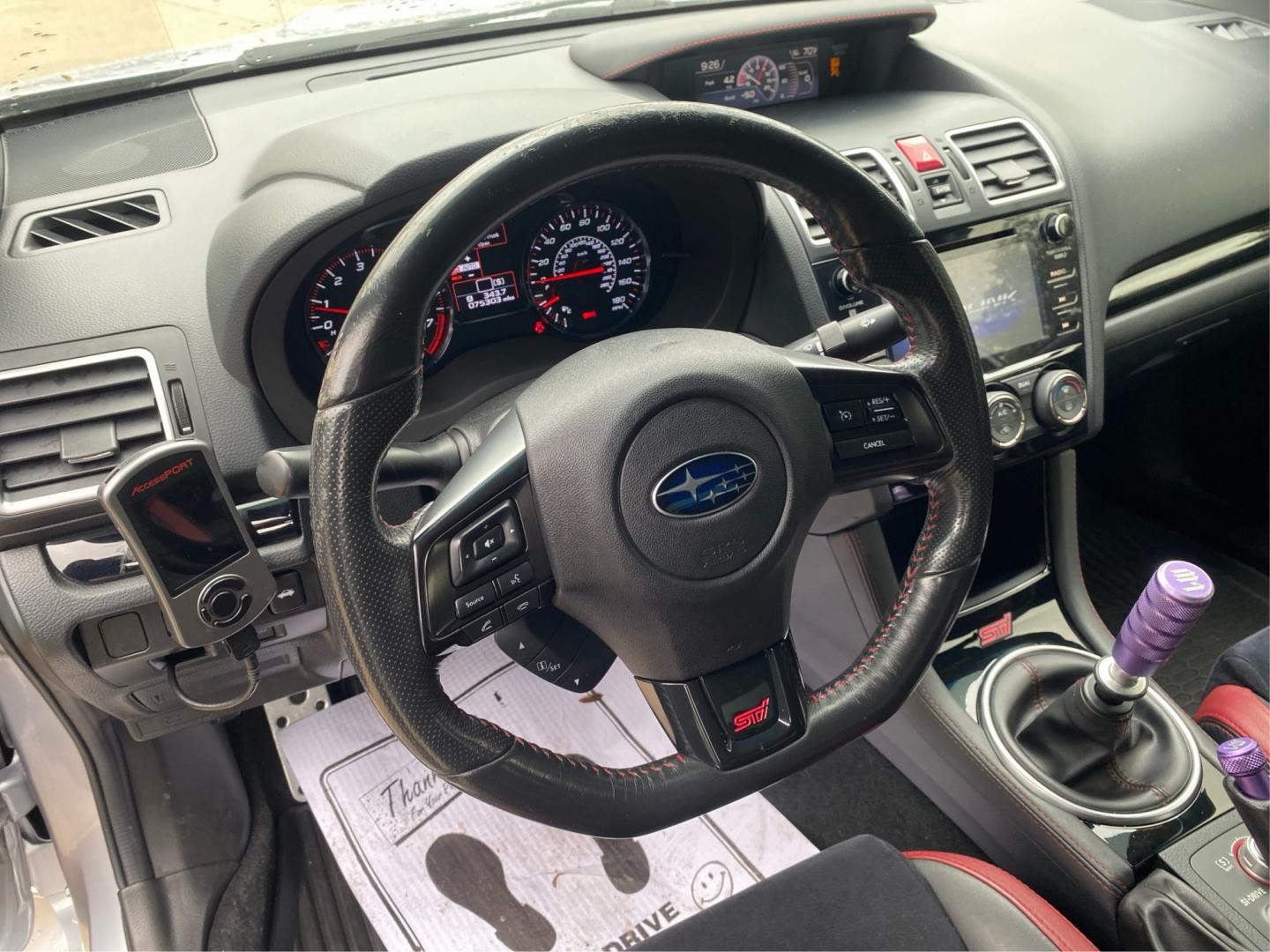 2019 SILVER SUBARU WRX STI (JF1VA2S68K9) with an 2.5L engine, 6-Speed Manual transmission, located at 908 SE 14th Street, Des Moines, IA, 50317, (515) 281-0330, 41.580303, -93.597046- Photo#16