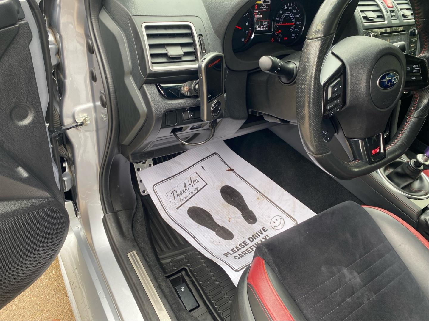 2019 SILVER SUBARU WRX STI (JF1VA2S68K9) with an 2.5L engine, 6-Speed Manual transmission, located at 908 SE 14th Street, Des Moines, IA, 50317, (515) 281-0330, 41.580303, -93.597046- Photo#17