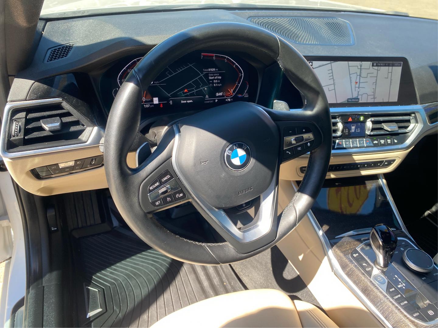 2022 WHITE BMW 330XI (3MW5R7J03N8) with an 2.0L engine, Automatic transmission, located at 908 SE 14th Street, Des Moines, IA, 50317, (515) 281-0330, 41.580303, -93.597046- Photo#16